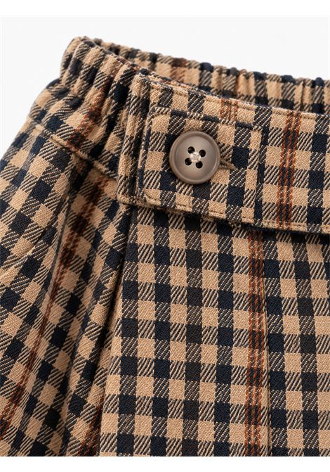 Pantaloni a quadretti U+E' BY MISS GRANT | UEM0909NMORO